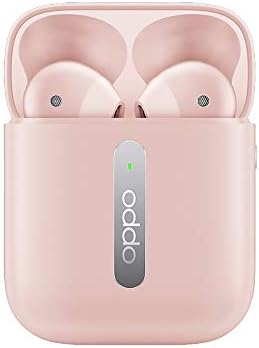 gooplayer for Oppo Enco Free True Wireless Earphone TWS Bluetooth 5.0 Slide Control Dynamic Driver 31mAh Battery Earphone IPX4 for Oppo Find X X2 PRO (Pink)