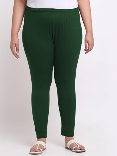 Image of Soft Cotton Ankle Lenght Solid Regular and Plus 35 Colours Leggings for Womens and Girls (Sizes :- M to 6XL)