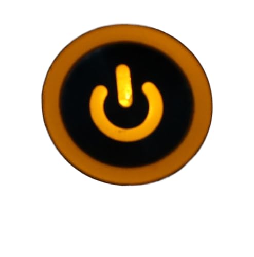 Interrupteur à bouton métallique étanche 22mm avec LED jaune 12V pour klaxon et démarreur auto