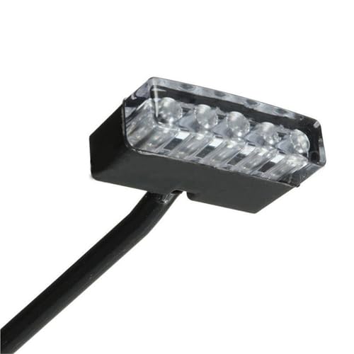 Feu arrière rouge pour moto et scooter | Mini 5 LED 12V étanche