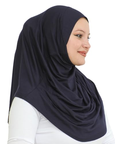 Prien Plain Ready To Wear Hijab for Women, Muslim Instant Turbans, Soft Jersey Scarf, Islamic Clothes, Long Hijabs, Abaya