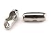 100 Pack - CleverDelights Ball Chain Clasps - Shiny Silver - for 2.0mm Ball Chains - Metal Bead Connector