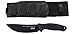 CRKT Humdinger Fixed Blade Knife with Sheath: Heavy Duty Carbon Steel for Hunting or Camping, Big Bellied for Skinning, and Textured Nylon Handle K110KKP