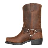 Botas Hombre Invierno Altas Con Cana Arrugada Cierre De Cremallera Ligero Hogar Botines Comodos Antideslizante caliente Boots Botines De Invierno-11