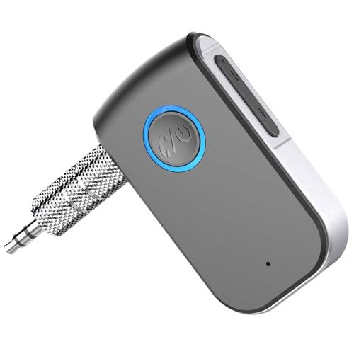 Bluetooth AUX Adapter for Car,3.5mm Wireless Receiver AUX Bluetooth Car Adapter,Hands-Free Call for Cars, Speakers, Stereo Systems and Headphones