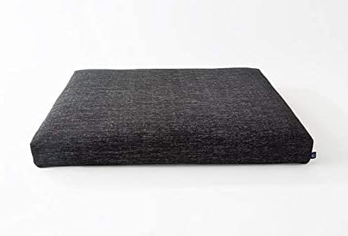 Cama de diseño para perros de tamaño mediano a grande. Fundas lavables transpirables y duraderas con colchón resistente a los líquidos (XL, negro)