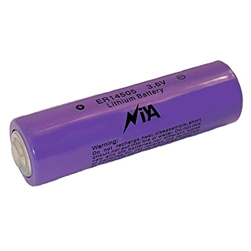 BatteryGuy Batería de reemplazo 3.6V 2400mAh Litio AA miniatura 1