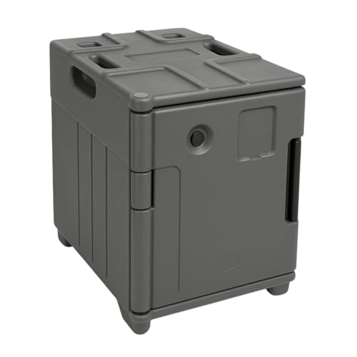 Générique Conteneur Isotherme GN 1/1 90L - Transport Chaud et Froid - Maintien Thermique 8 à 10 h - Gris