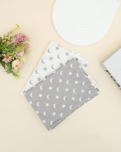 Image of ALVABABY Toddler Pillowcases Organic Cotton Fit 13 inchx 18 inch or 12 inchx16 inch Kids Pillow Cover Envelope for Girl Boy Travel 2 Pack(Pillowcase Only)