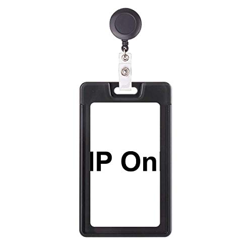 Étui rétractable noir avec motif symbole de style Vip Only