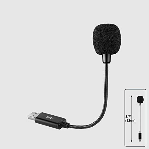 Mini Usb Microphone For Laptop And Desktop Computer, With Gooseneck & Universal Usb Sound Card, Compatible With Pc And Mac, Plug & Play, Ideal Condenser Mic For Remote Work, Online Class, Cgs-M1 #TOP7