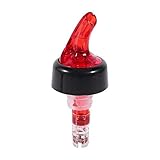 Automatic Pour Spouts Measured Bottle Pourer, Pack of 3, 1 oz (30 mL) Quick Shot Spirit Measure Pourer Drinks Wine Cocktail Dispenser Home Bar Tools,Red