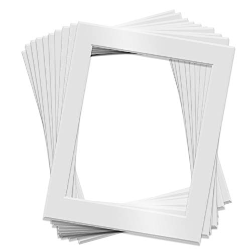 Fabian Clarke London® Confezione da 10 x 8 supporti per foto con apertura per foto da 8 x 6 pezzi, colore: Bianco Fabian Clarke London® Confezione da 10 x 8 supporti per foto con apertura per foto da 8 x 6 pezzi, colore: Bianco