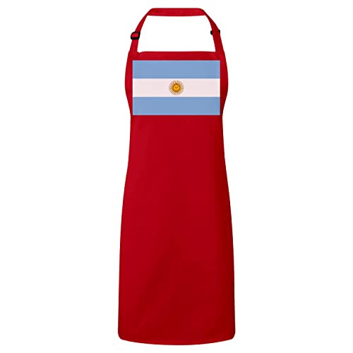 Tablier cuisine Argentine rouge football équipe nationale sport premium