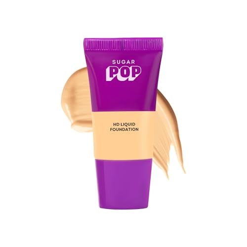 Image of SUGAR POP HD Liquid Foundation Tube with SPF 30 | Lasts upto 16hrs | Full Coverage | Water-Resistant | Matte Finish | 18ml - 03 Cashew