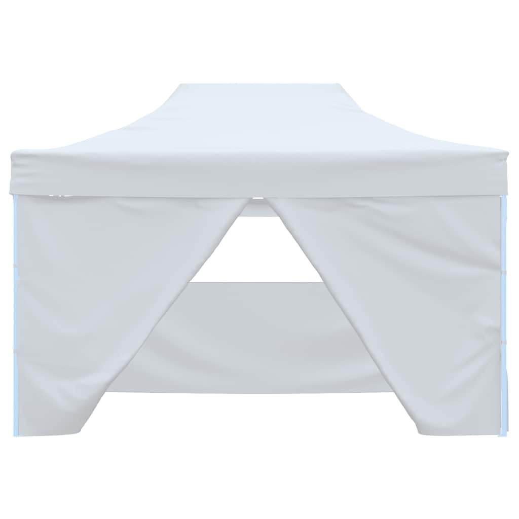 Składany Namiot Imprezowy 4 Ściany 280x410x315 cm Stal | Tkanina Oxford 600D, Powłoka PVC, Wodoodporny Dach, Przezroczyste Okna, Łatwy Montaż