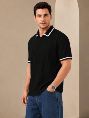 Image of Leriya Fashion Men Poly Cotton Fabric, Half Sleeve, Breathable Comfort, Everyday Casual Wear, S-4XL