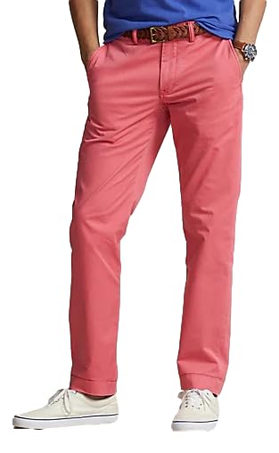 POLO RALPH LAUREN Men's Classic Fit Chino Pants-R-35X30 Red