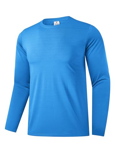 T-shirt respirant manches longues performance bleu marine UPF 30+ 3XL