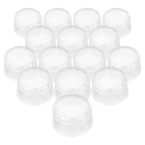 HEALEEP Tapas Antisalpicaduras para Coctelera de Té de Burbujas, Tapa de Plástico para Vaso Mezclador, 15 Unidades, Compatibles Vasos Agitadores para Jugos y Té, Adecuado para Uso