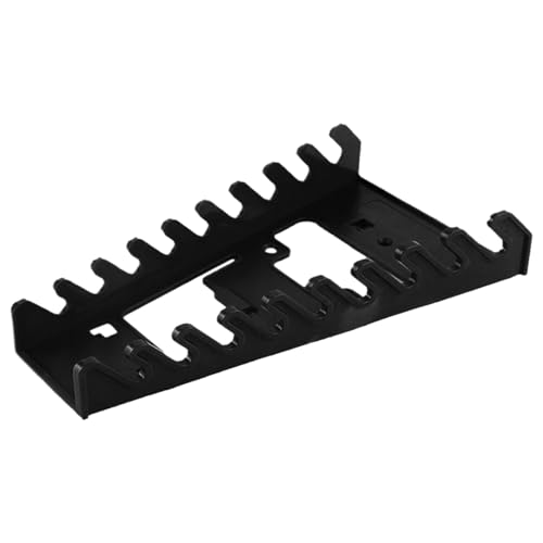 Supporto per chiavi, portautensili, cacciavite per pannello forato, design resistente per montaggio a parete, uso in officina, 22 x 12 cm, nero, rosso, 1 pezzo