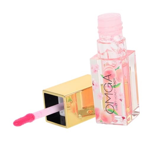Didiseaon Brillo De Labios Aceite De Labios De Gelatina Esmalte De Labios Para Mujer Aceite De Labios Voluminizador Aceite De Labios No Pegajoso Aceite Labial Hidratante Claro Rosa Líquido