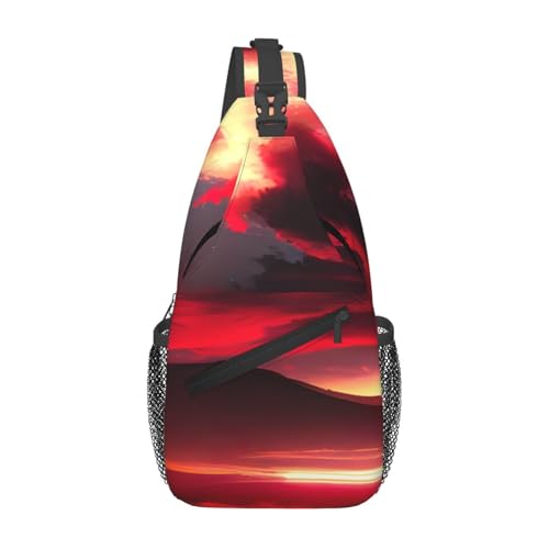 Sac de poitrine pour l'extérieur et randonnées légères sous un motif de ciel étoilé