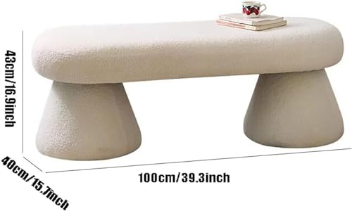 Banc rembourré moderne en boucle et table basse rectangulaire