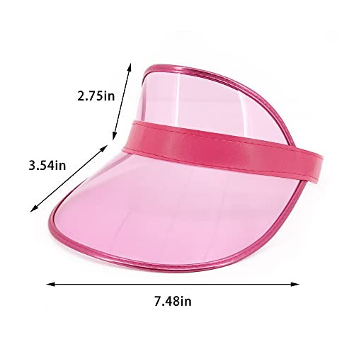 Image of Surkat Plastics Clear Sun Visors UV Protection Hat Cap Headwear Sunhat for Golf Tennis Beach Cycle