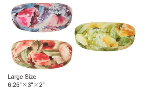 Fit Over Wrap Sunglasses Polarized Lens Wear Over Eyeglasses 100% UV Protection- 1 Floral Hard Case included4