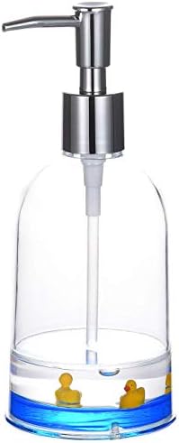 Locco Decor Acrylic Liquid 3D Floating Motion Bathroom Vanity Accessory Duck Soap Dispenser
