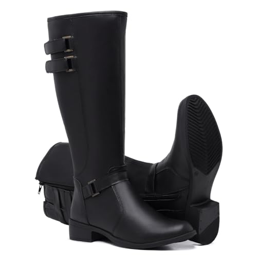 Bota Montaria Feminina Cano Longo (40, PRETA)
