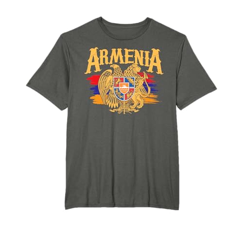 Drapeau de l'Arménie vieilli – pays de la diaspora arménienne T-Shirt