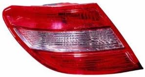 Mercedes Benz C Class 08-11 Tail Light Assembly without Curve Lighting LH USA Driver Side