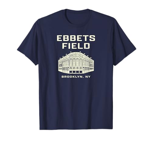 Ebbets Field Brooklyn NY Baseball Old School Vintage Stadium T-Shirt