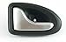 Yitoking Compatible with Renault Megane Scenic Clio 2 Door Handle Inside Handle Left and Right Silver