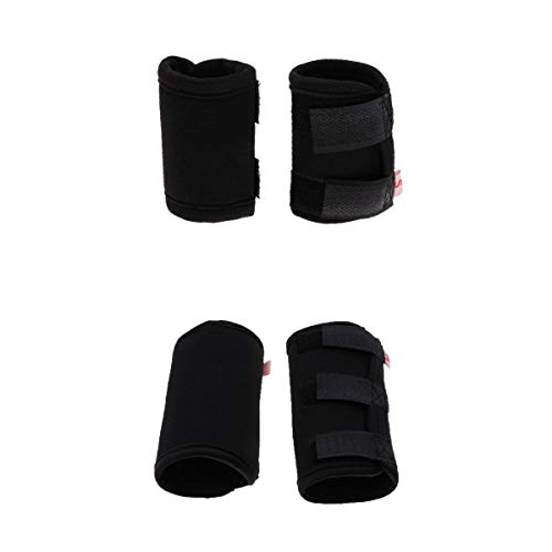 F Fityle 4X Perro Rodilla Pierna Articulación Proteger Soporte Brace Arthirities Compression Black