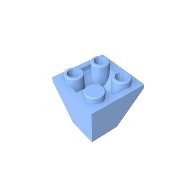 3676 Slope Brick 2x2 Corner Inverted Slope, Bright Light Blue, 50 PCS โ image 1