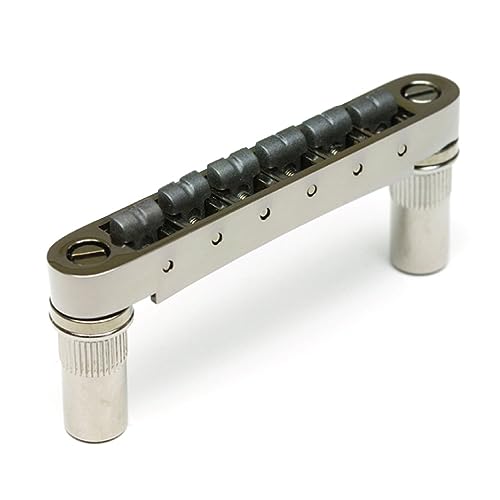 Graphtech PN-8863-BN: Ghost Loaded ResoMax NV 6mm Tune-O-Matic Bridge - Black Nickel