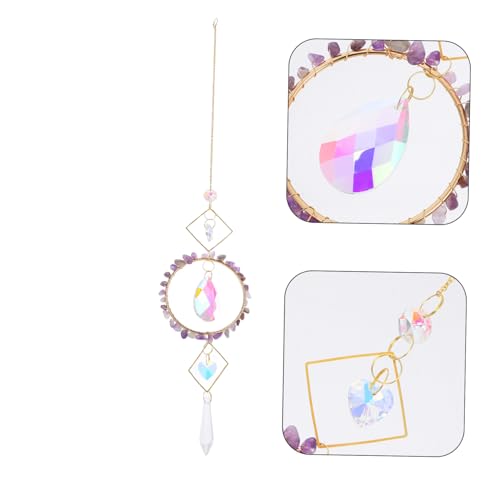 Pendentif améthyste à suspendre, le coffret cadeau déco idéal - 4
