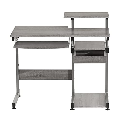 Techni Mobili RTA-2706A-GRY Complete Computer Workstation Desk thumb #7