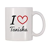 4 All Times I Love Tanisha Personalized Name Coffee Mug (11 oz)