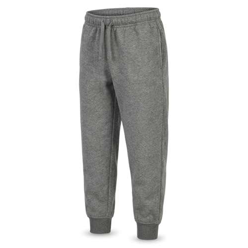 Image of EVERYDAY KIDS Girls' Cotton Fleece Sweatpants; Girls' Activewear Jogger Pants - Soft and Breathable Cotton /Poly Blend