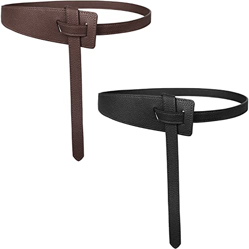 Gomerbesen Ceinture décorative pour femme avec fermeture à la taille, Café noir., taille unique Cover