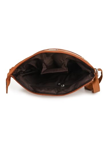 Image of K London Ladies Leather Handbag in Soft Leather - Womens Designer Shoulder Hand Bag - Medium Practical Size