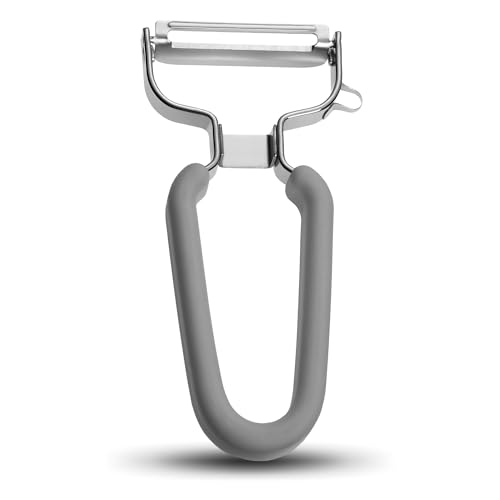 Lurch 10097 - Pelapatate in Acciaio Inox, Grigio, 10 x 1,5 x 18 cm