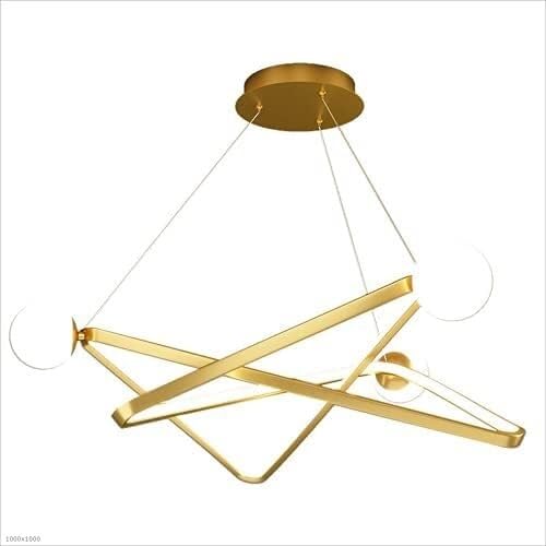 THKSGIV Creativity Restaurant Dimming Chandelier Art Remote Control Aluminum Triangle Pendant Lights Apply to Living Room Cafe Lamps,Pendant