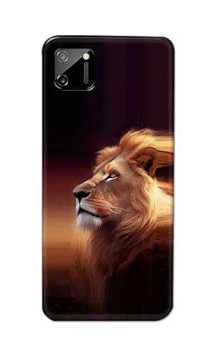 Image of PRINTFIDAA Plastic Printed Hard Back Cover Case For Realme C11 2020 Back Cover (Danger Lion) -112, Multi