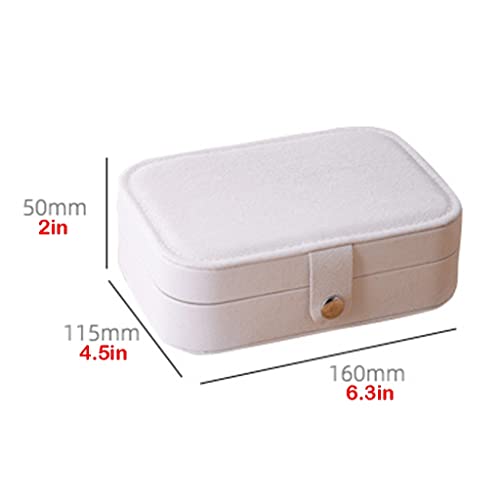 Boîte à bijoux en cuir PU double étui compact haute finition - 8