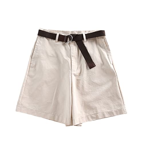 Short décontracté pour femme kaki XL - Coupe ajustée chic